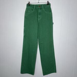 Wrangler Women’s Casey Jones Mom Carpenter Jeans High Rise Green Size 26x32